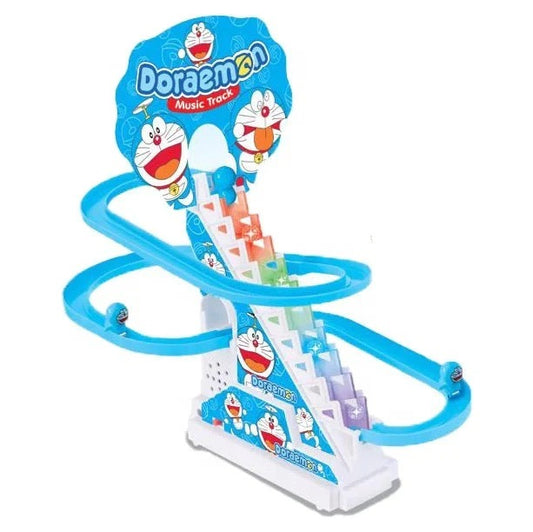 Doraemon Slide Toy Set | Stair Climbing Race Track Set for Kids