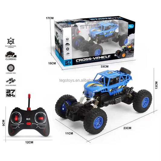 Remote Control Rock Crawler Car – Smoke Spray, Plastic